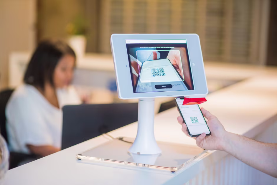 digital visitor management kiosk school