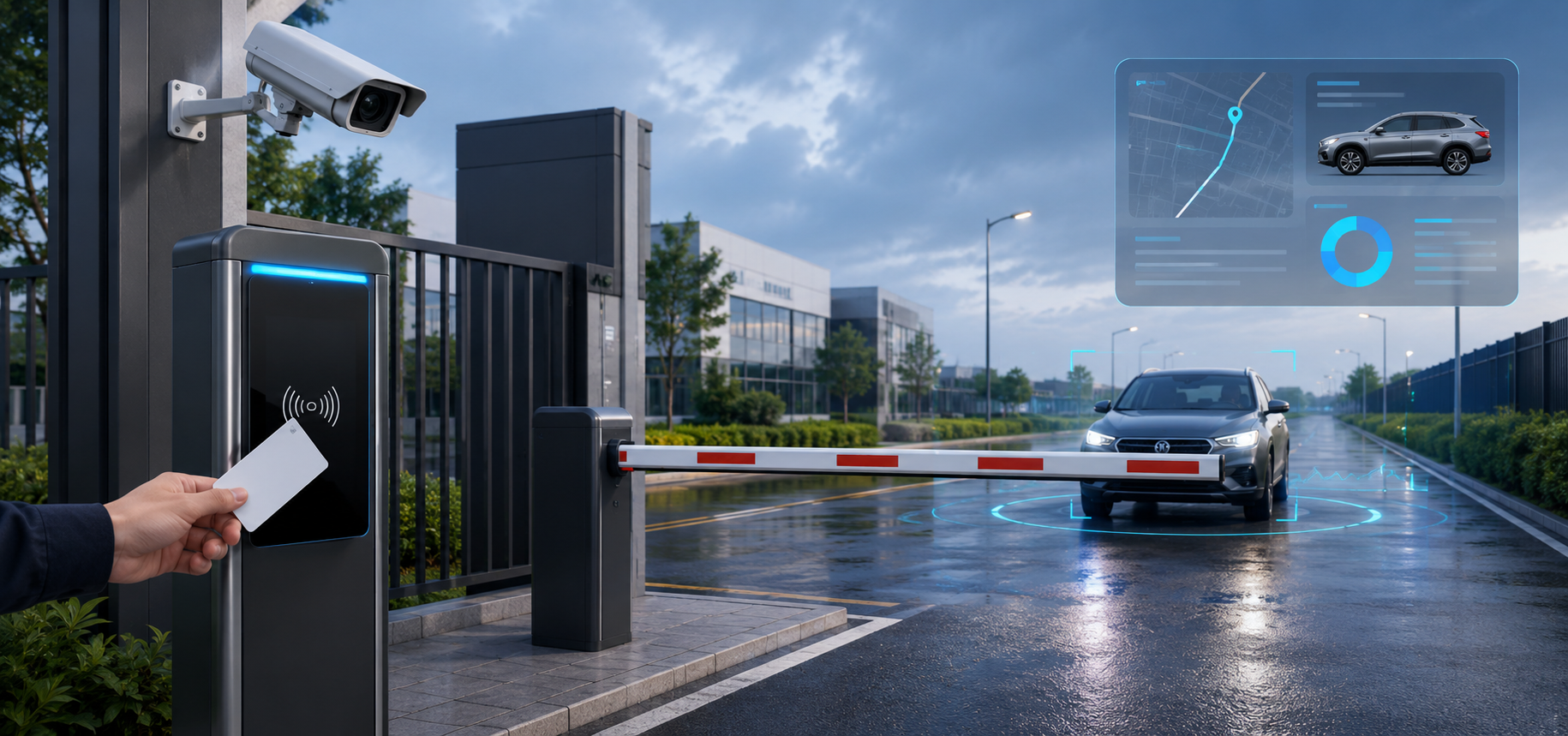 Key-Hardware-Card-Readers-Gate-Integration-Vehicle-Tracking Best Warehouse Access Control Systems in Houston