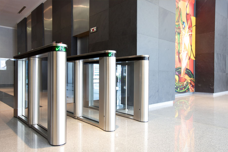 optical-turnstiles Managing Lobby Traffic: Optical Turnstile Installation in Houston TX